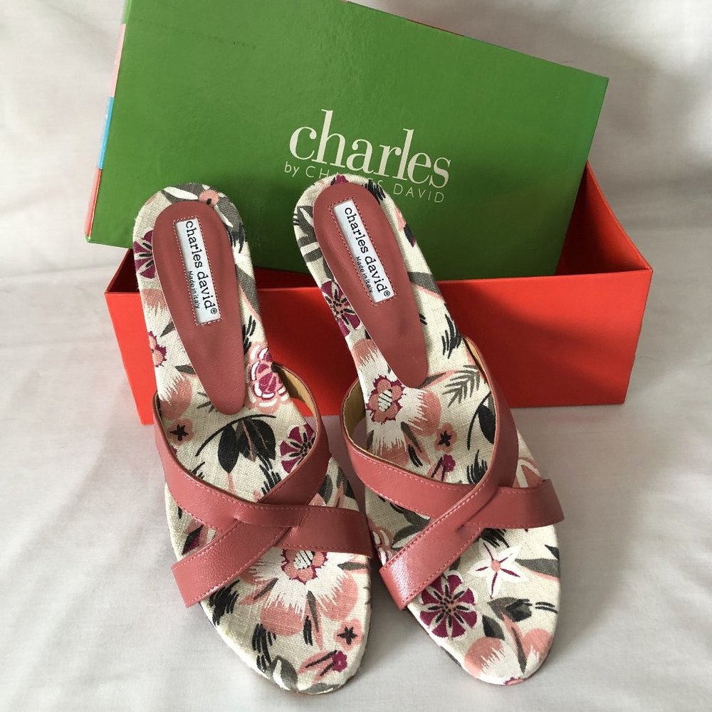 Charles David Floral Heels